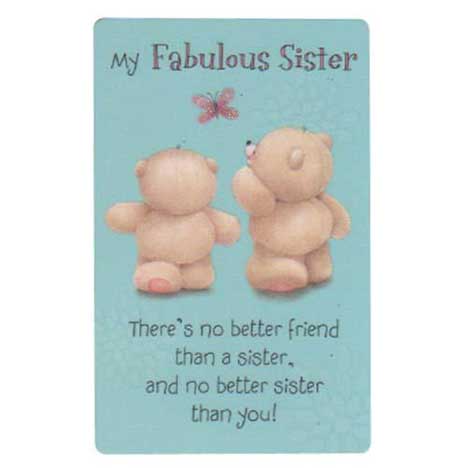 Sister Forever Friends Wallet Card